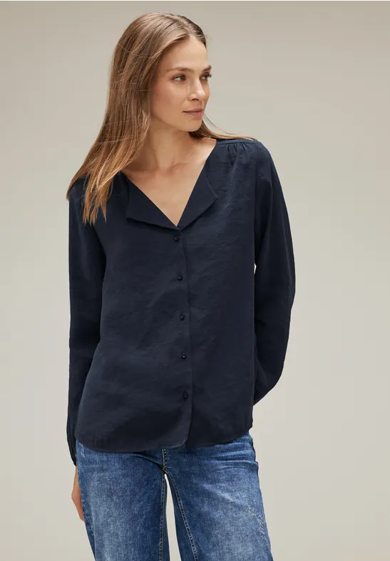 Street One Bluse In Satin Optik