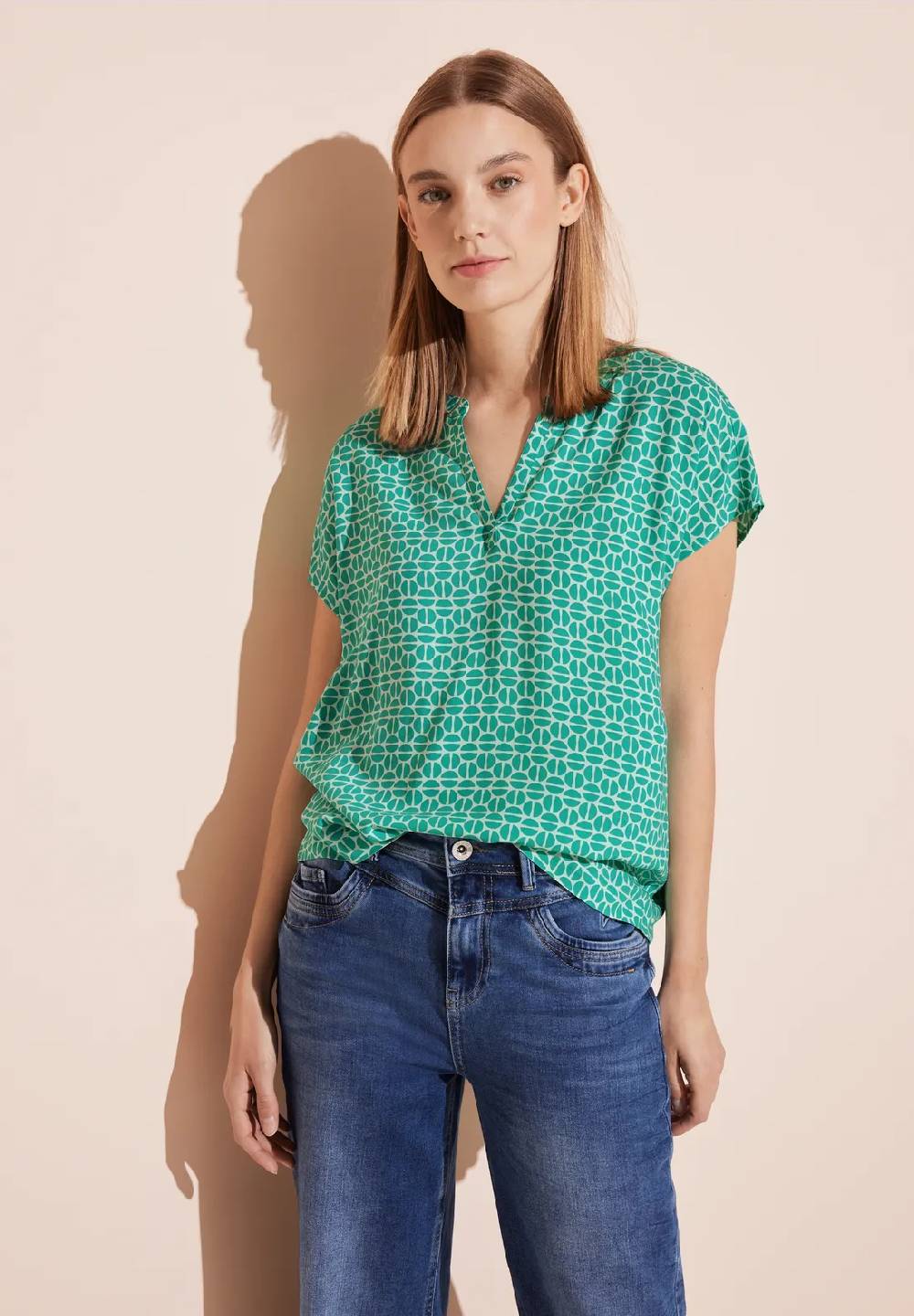 Street One Bluse mit Armansatz