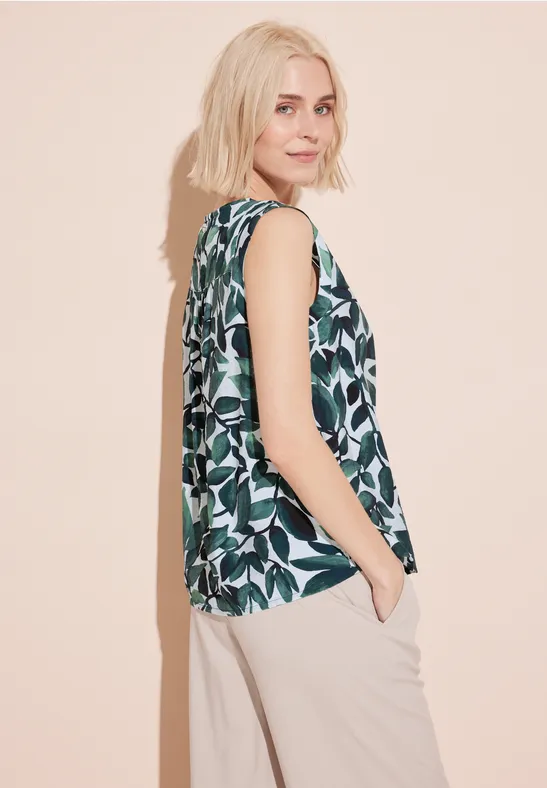 Street One Bluse Mit Blätter Print