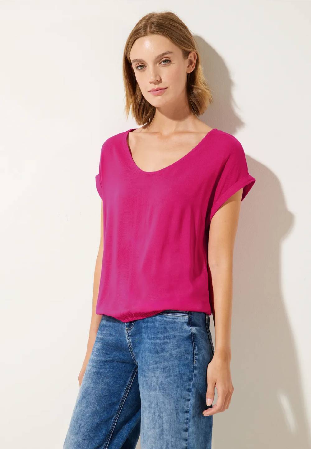 Street One Bluse mit Elastiksaum - Style LAURENTIA