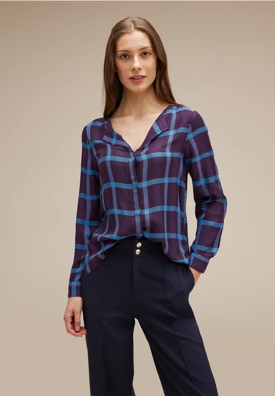 Street One Bluse Mit Karomuster