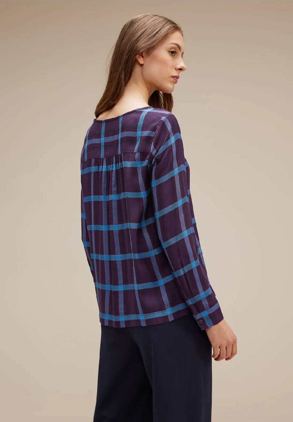 Street One Bluse Mit Karomuster