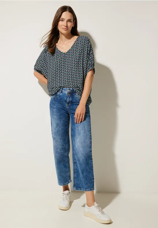 Street One Bluse Mit Minimalmuster