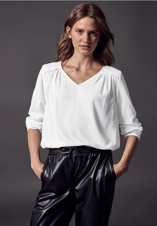 Street One Bluse Mit Smock-Detail