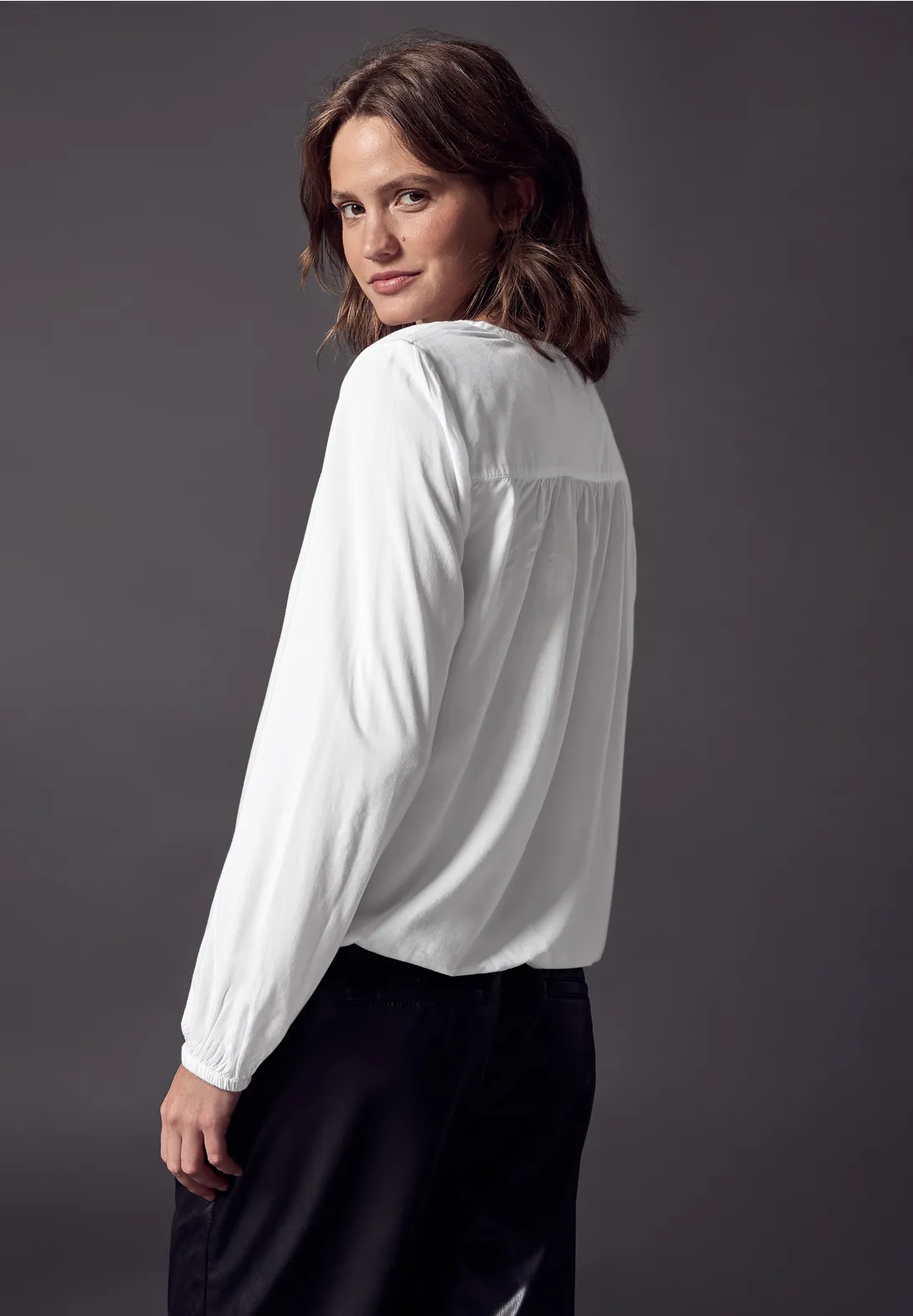 Street One Bluse Mit Smock-Detail