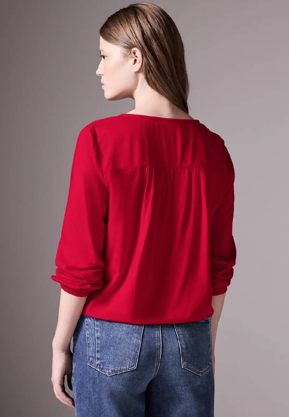 Street One Bluse Mit Smock-Detail