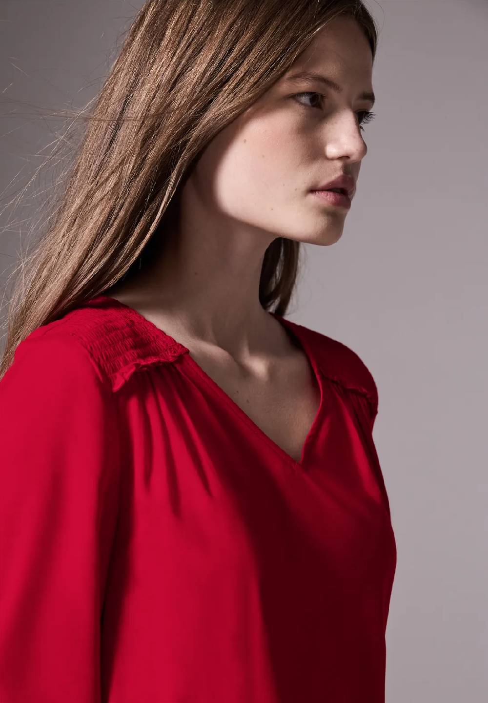 Street One Bluse mit Smock-Detail