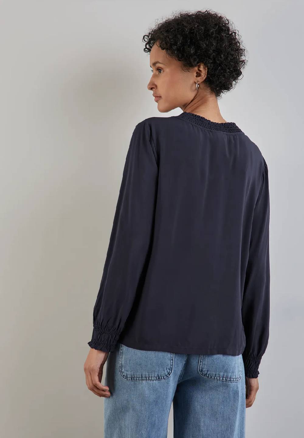 Street One Bluse Mit Smock-Details