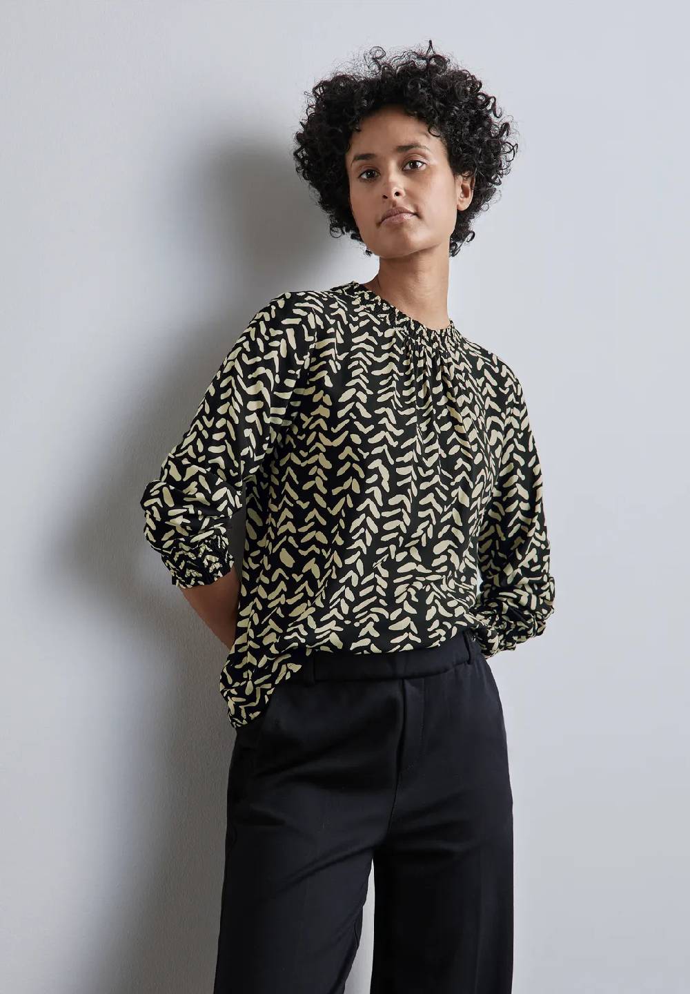 Street One Bluse mit Smock-Details