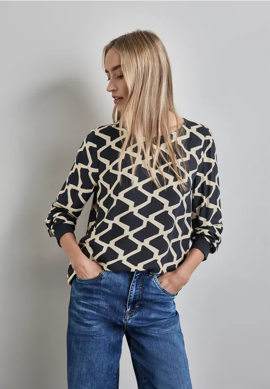 Street One Bluse Mit Tape-Details