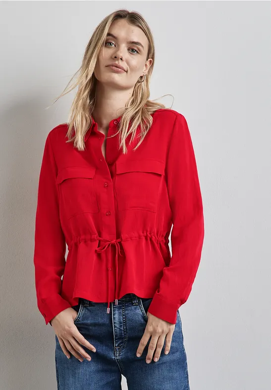 Street One Bluse Mit Tunnelzug