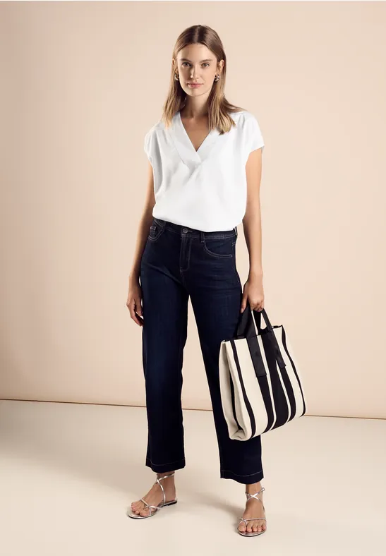 Street One Bluse Mit V-Ausschnitt