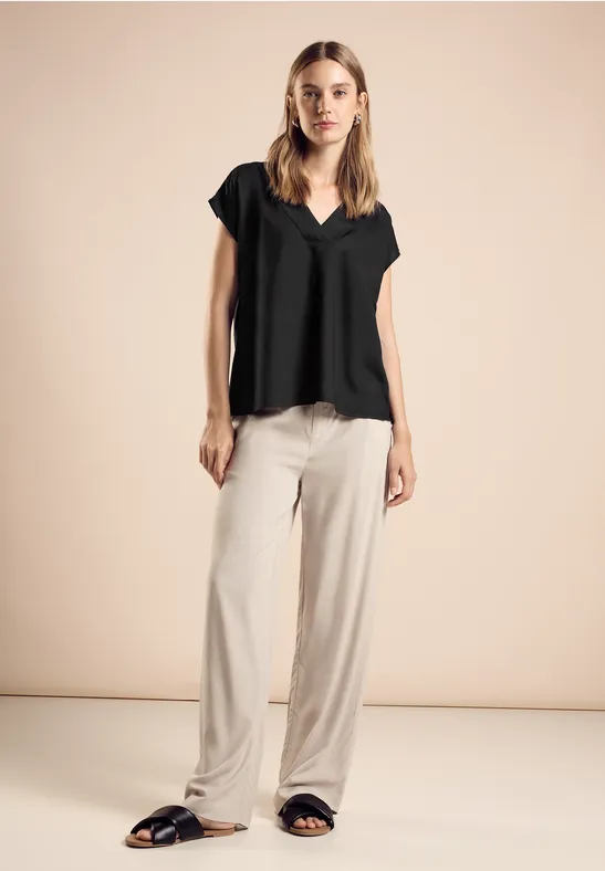 Street One Bluse Mit V-Ausschnitt