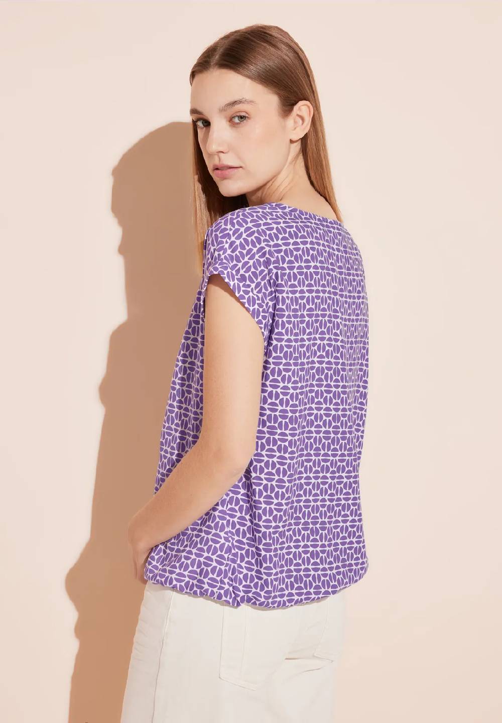 Street One Bluse Mit V-Ausschnitt - Style LAURENTIA