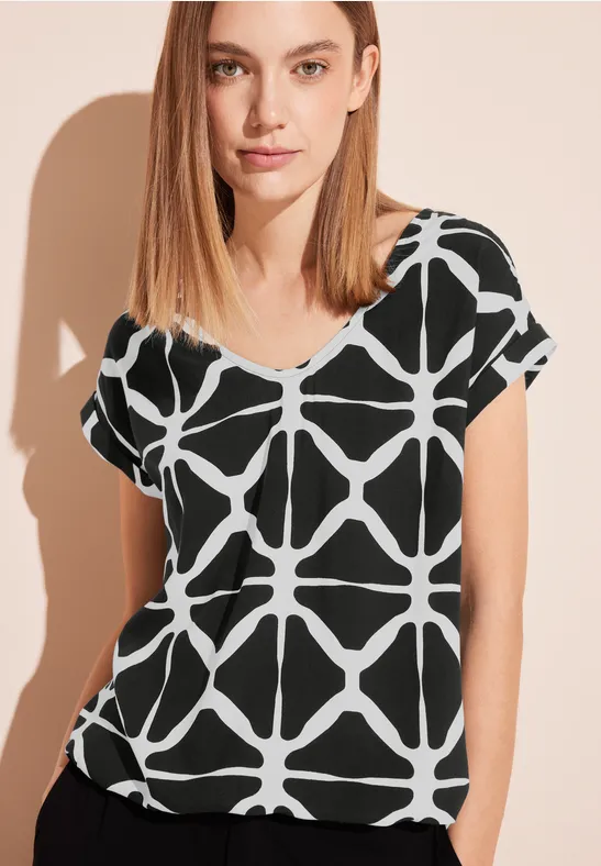 Street One Bluse Mit V-Ausschnitt - Style LAURENTIA