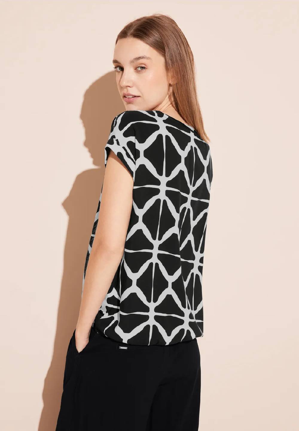 Street One Bluse Mit V-Ausschnitt - Style LAURENTIA