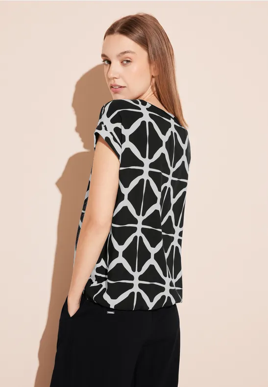 Street One Bluse Mit V-Ausschnitt - Style LAURENTIA