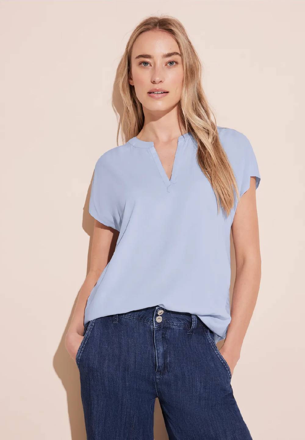 Street One Blusenshirt in Unifarbe