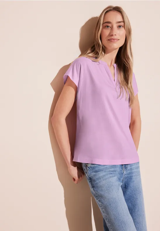 Street One Blusenshirt In Unifarbe
