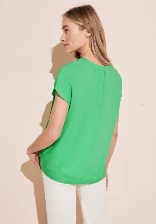 Street One Blusenshirt In Unifarbe