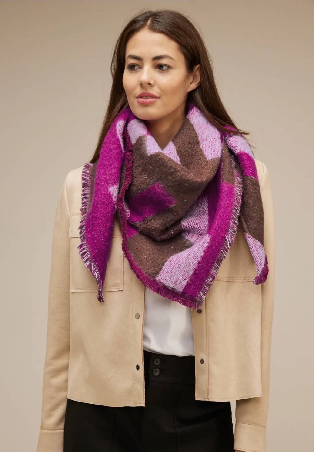 Street One Bouclé Jacquard Tuch