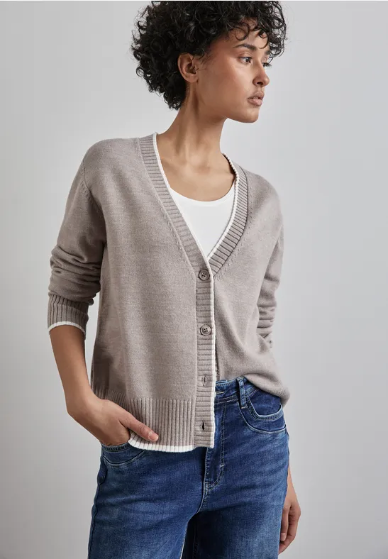 Street One Cardigan Mit Tipping