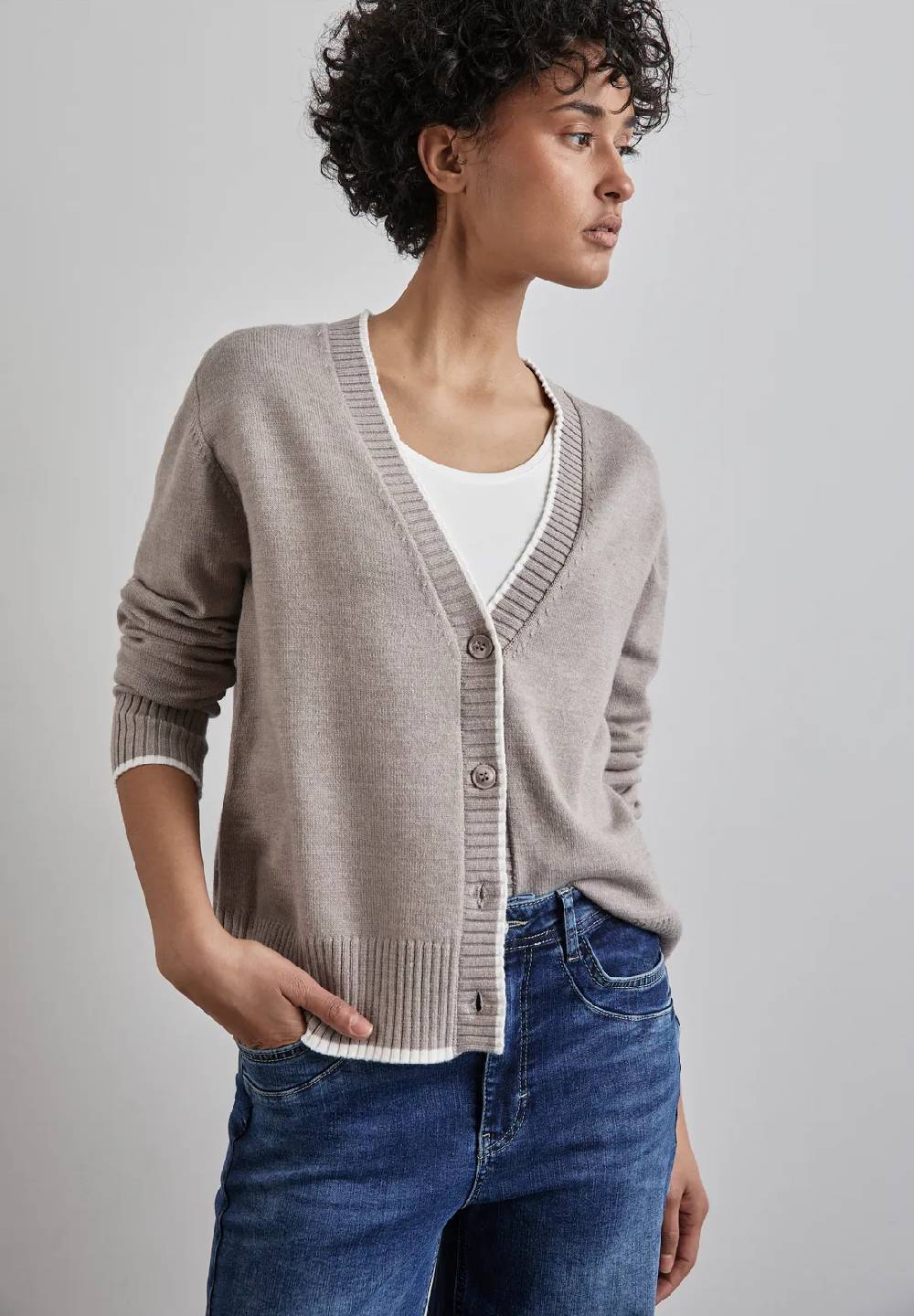 Street One Cardigan mit Tipping