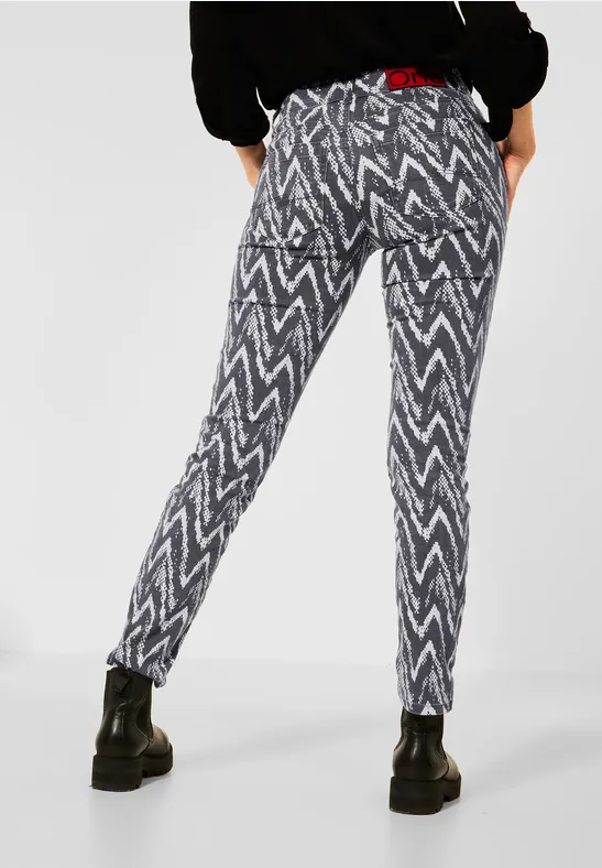Street One Casual Fit Denim Mit Print - Style JANE