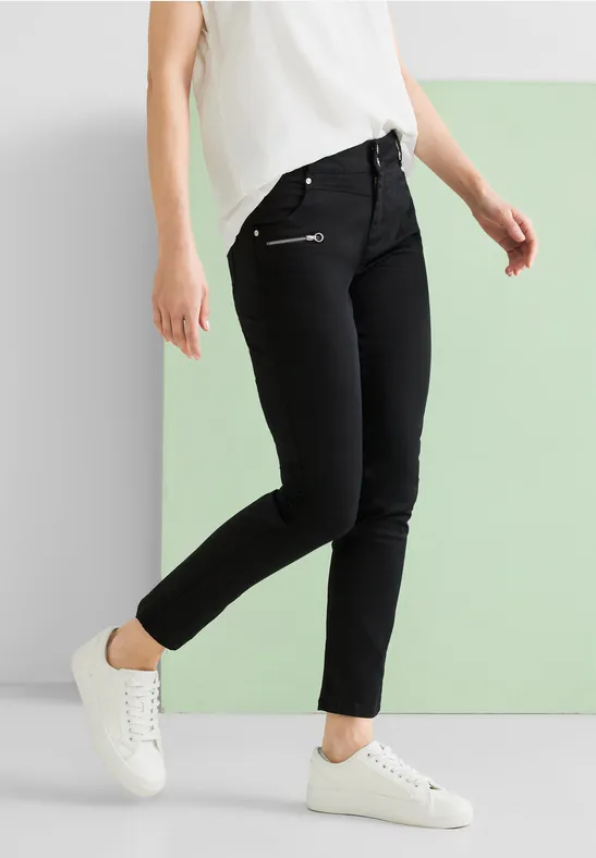 Street One Casual Fit Hose Mit Zipper - Style YULIUS