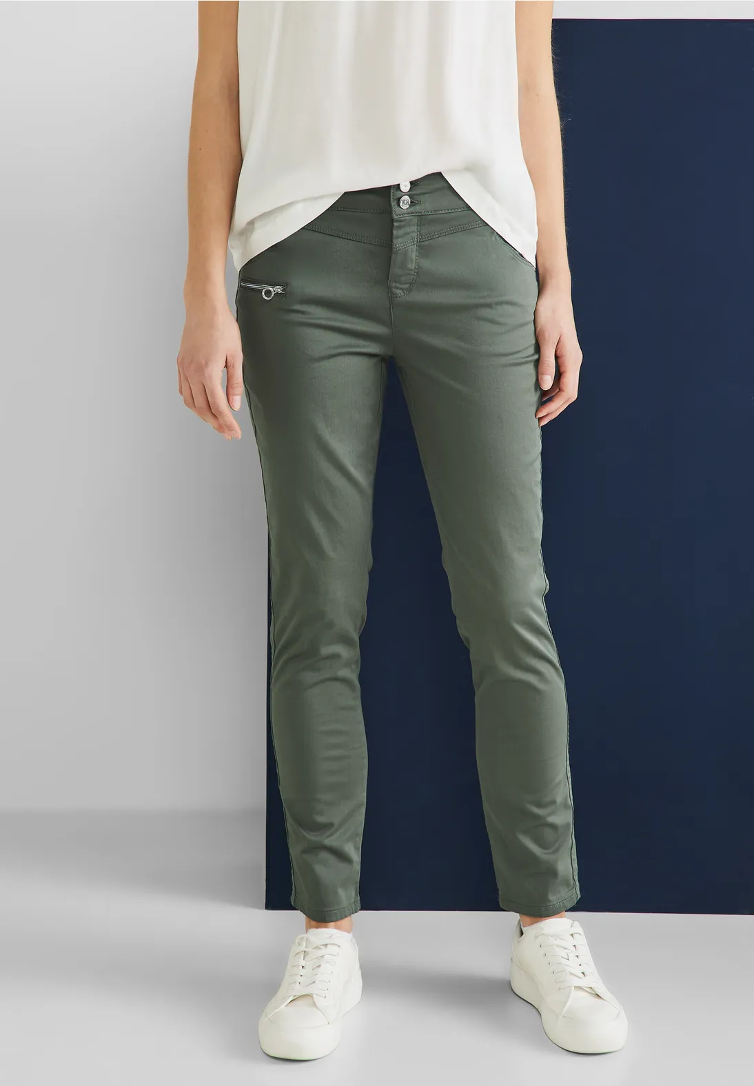 Street One Casual Fit Hose mit Zipper - Style YULIUS