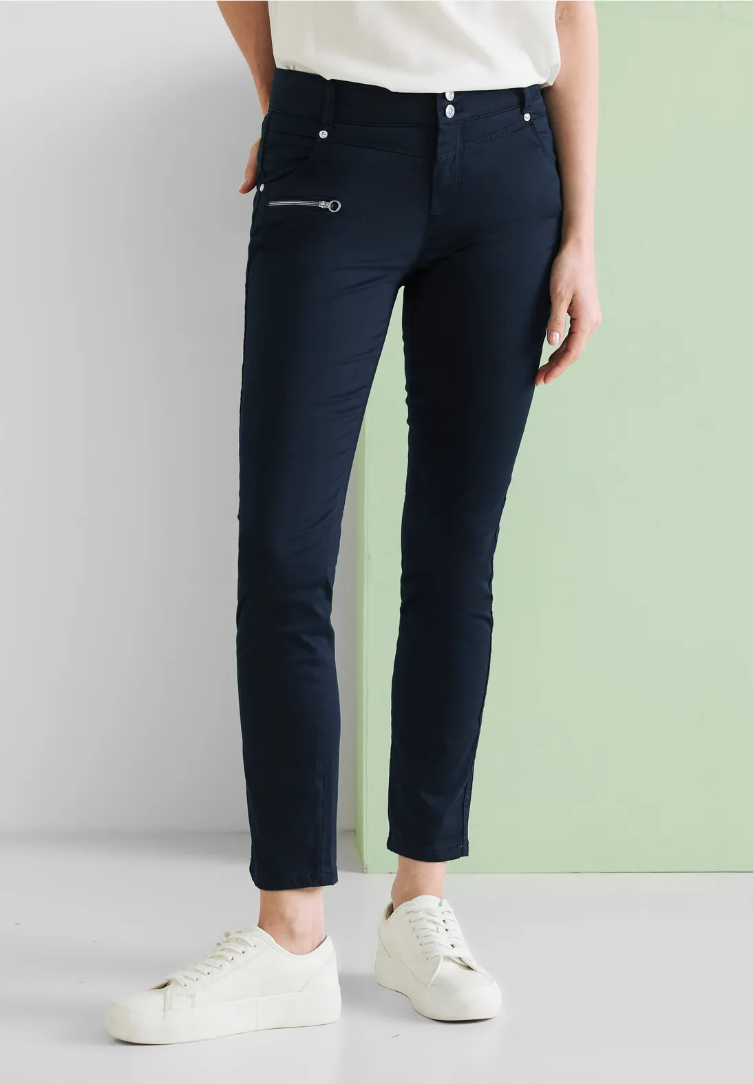 Street One Casual Fit Hose mit Zipper - Style YULIUS