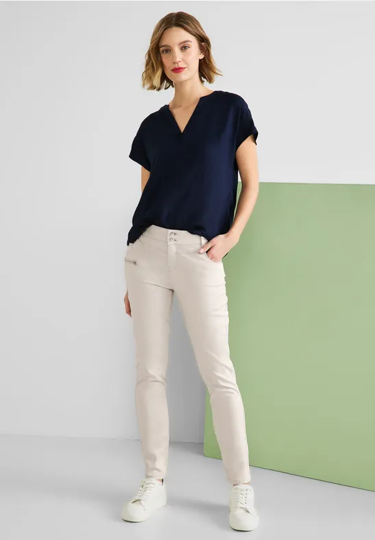Street One Casual Fit Hose Mit Zipper - Style YULIUS