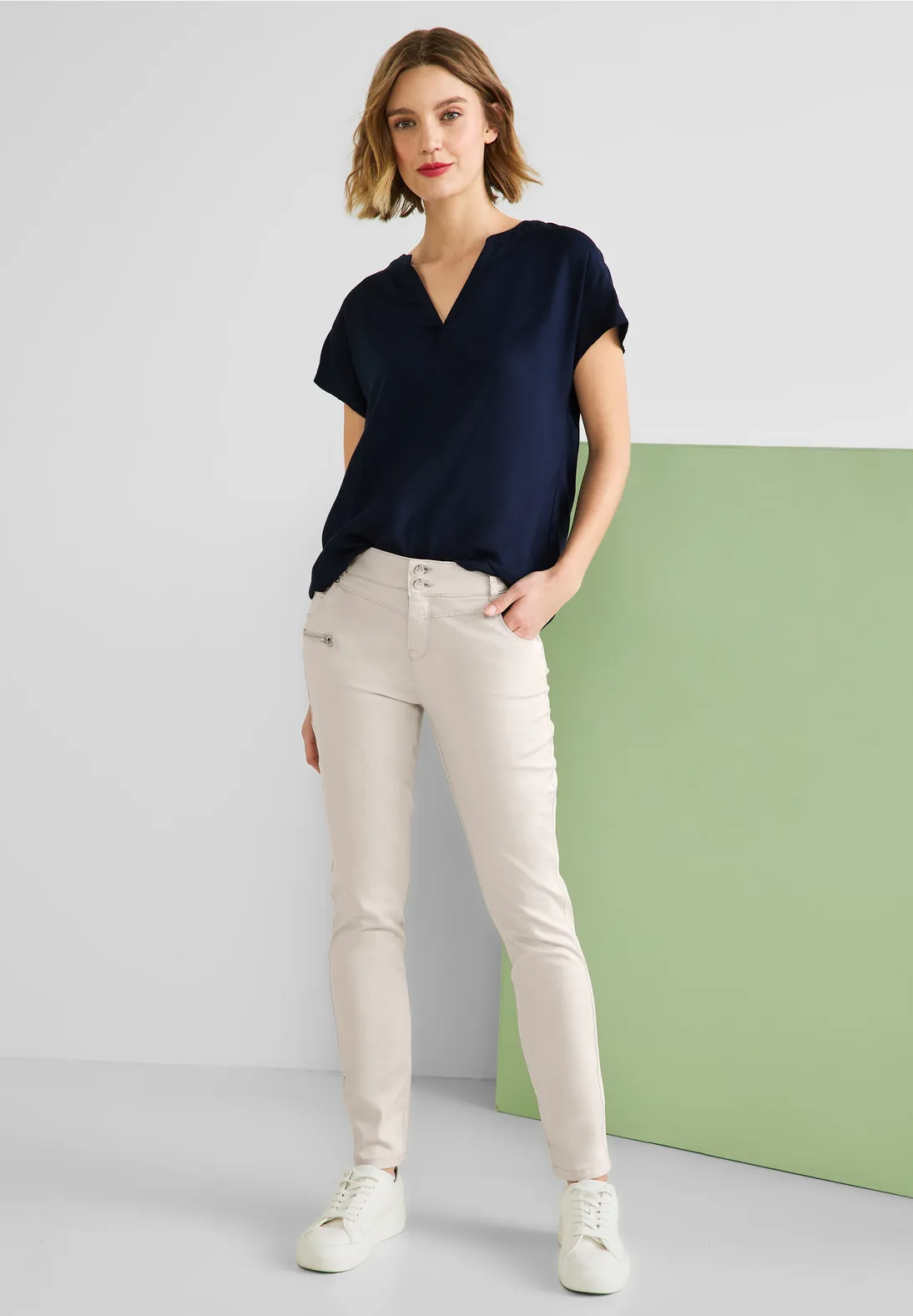 Street One Casual Fit Hose mit Zipper - Style YULIUS