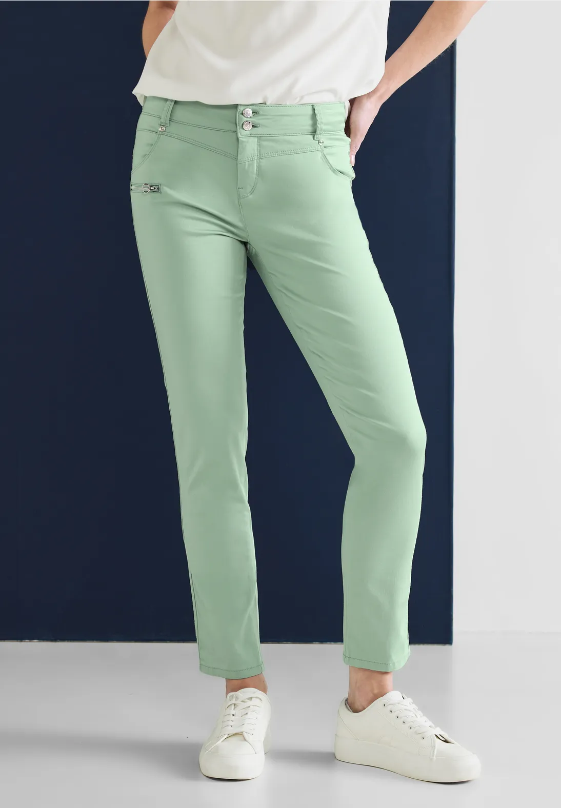 Street One Casual Fit Hose mit Zipper - Style YULIUS