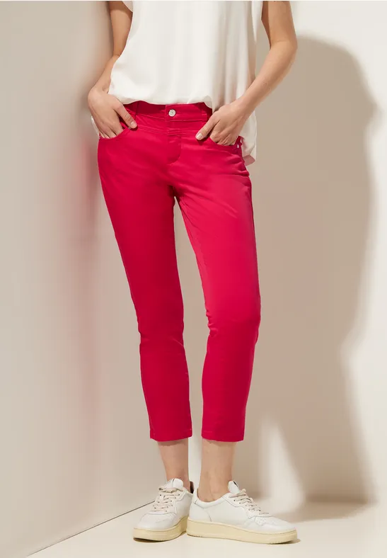 Street One Casual Fit Satinlook Hose - Style YULIUS