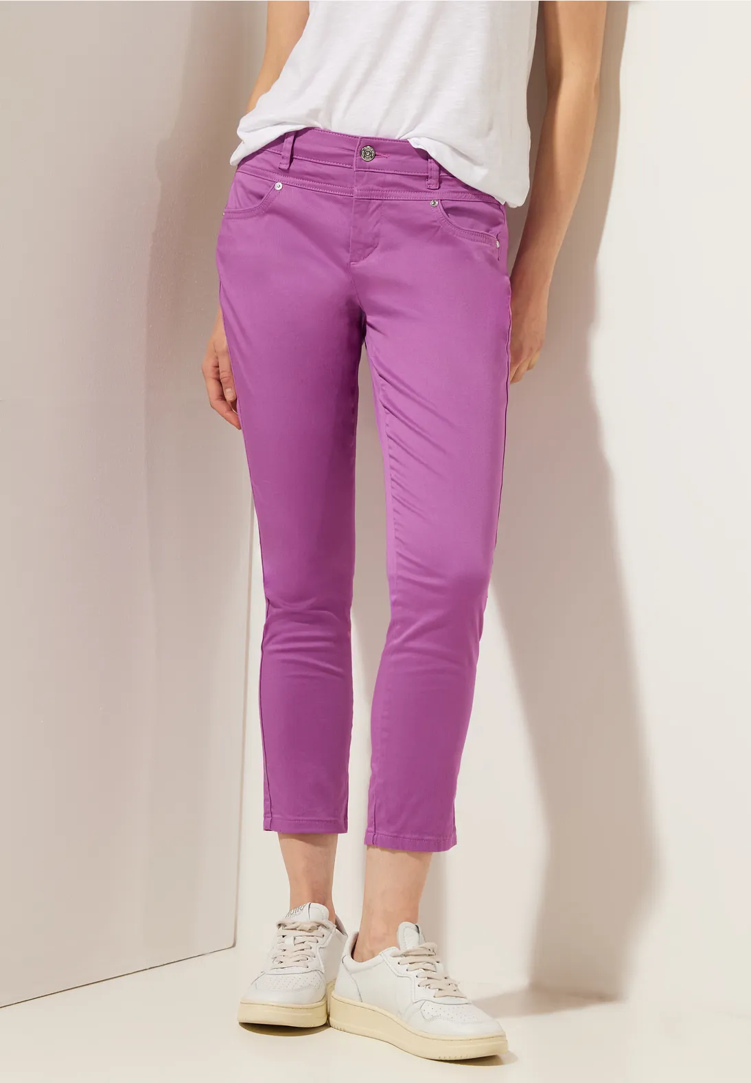 Street One Casual Fit Satinlook Hose - Style YULIUS