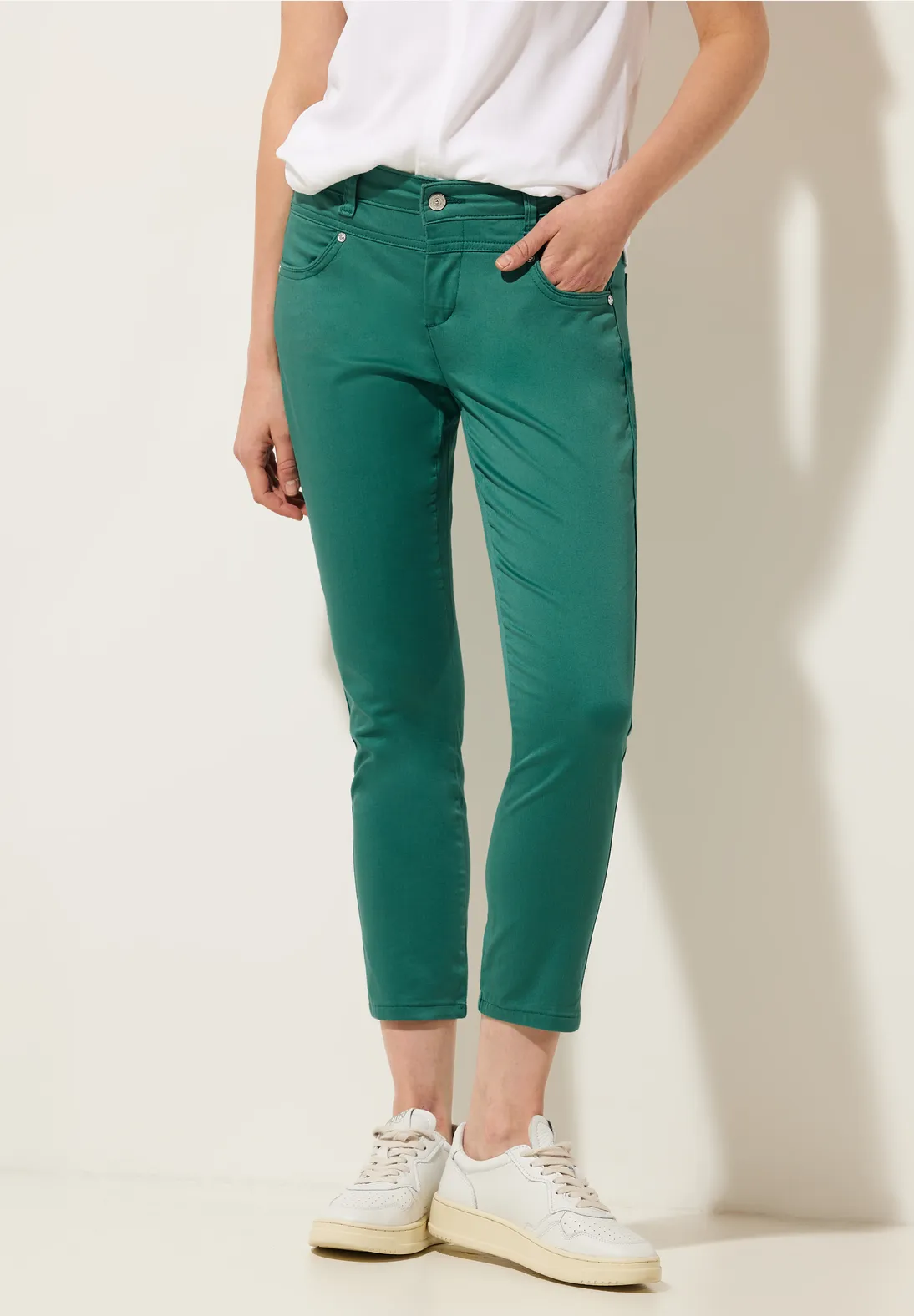 Street One Casual Fit Satinlook Hose - Style YULIUS