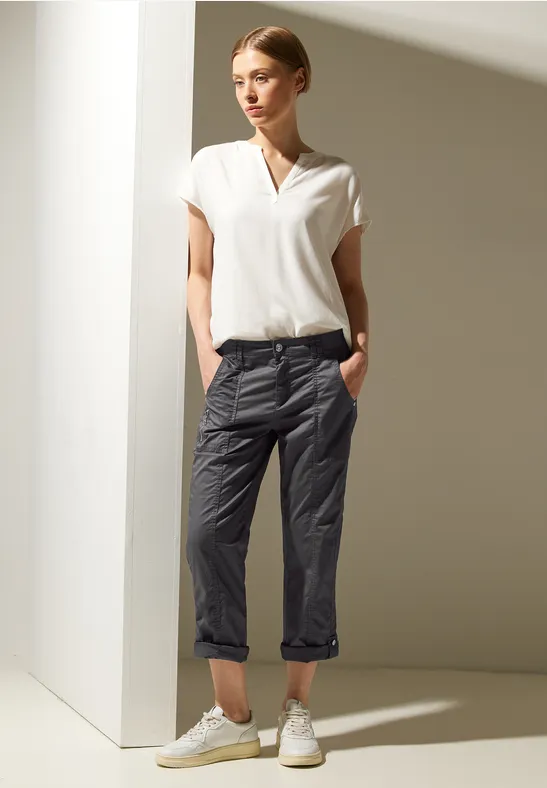 Street One Casual Fit Turn-Up Hose - Style YULIUS
