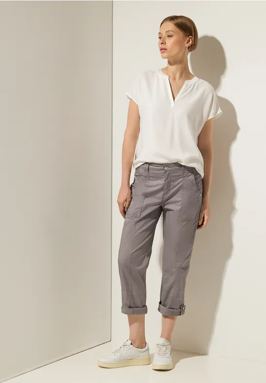 Street One Casual Fit Turn-Up Hose - Style YULIUS