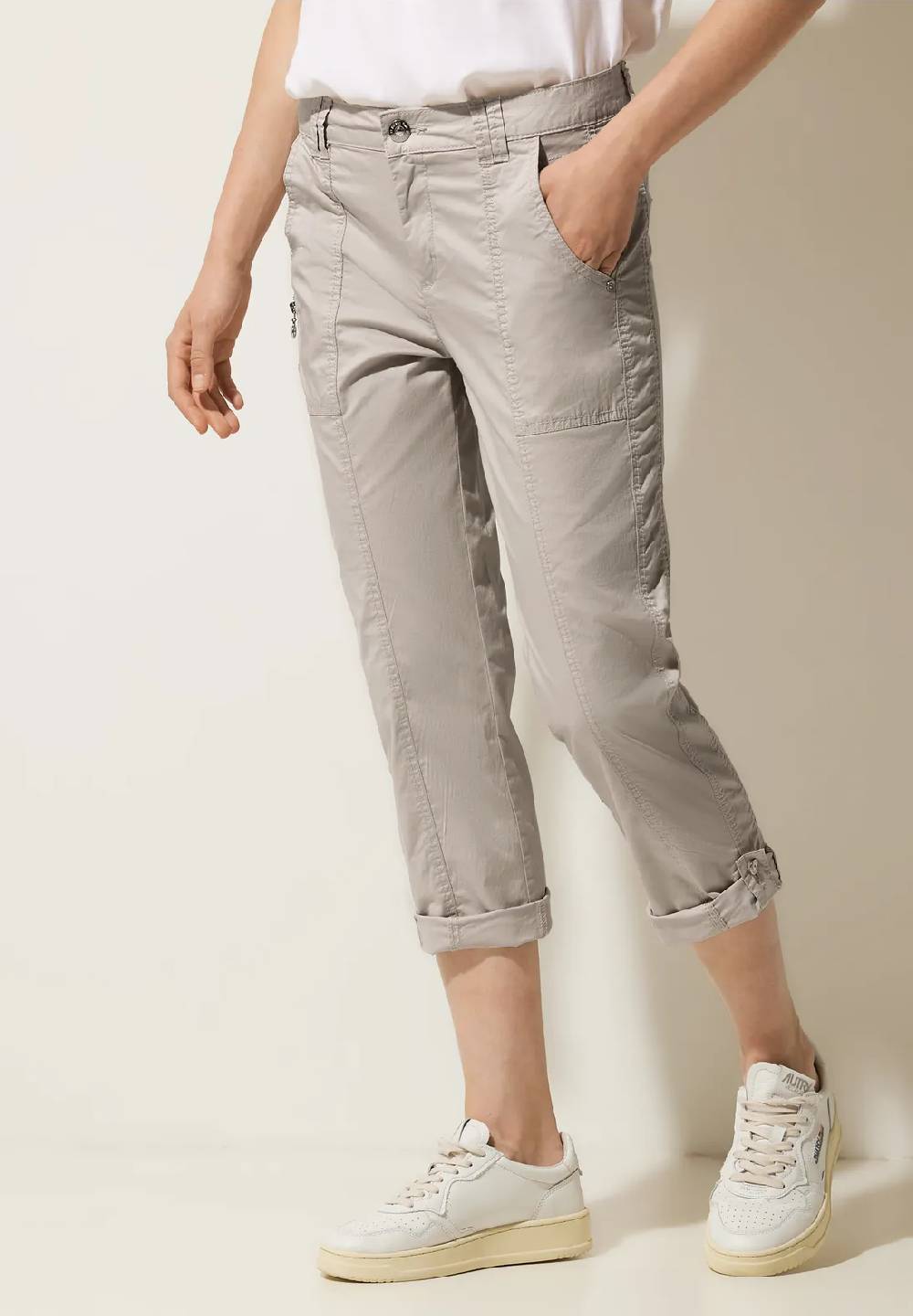 Street One Casual Fit Turn-Up Hose - Style YULIUS