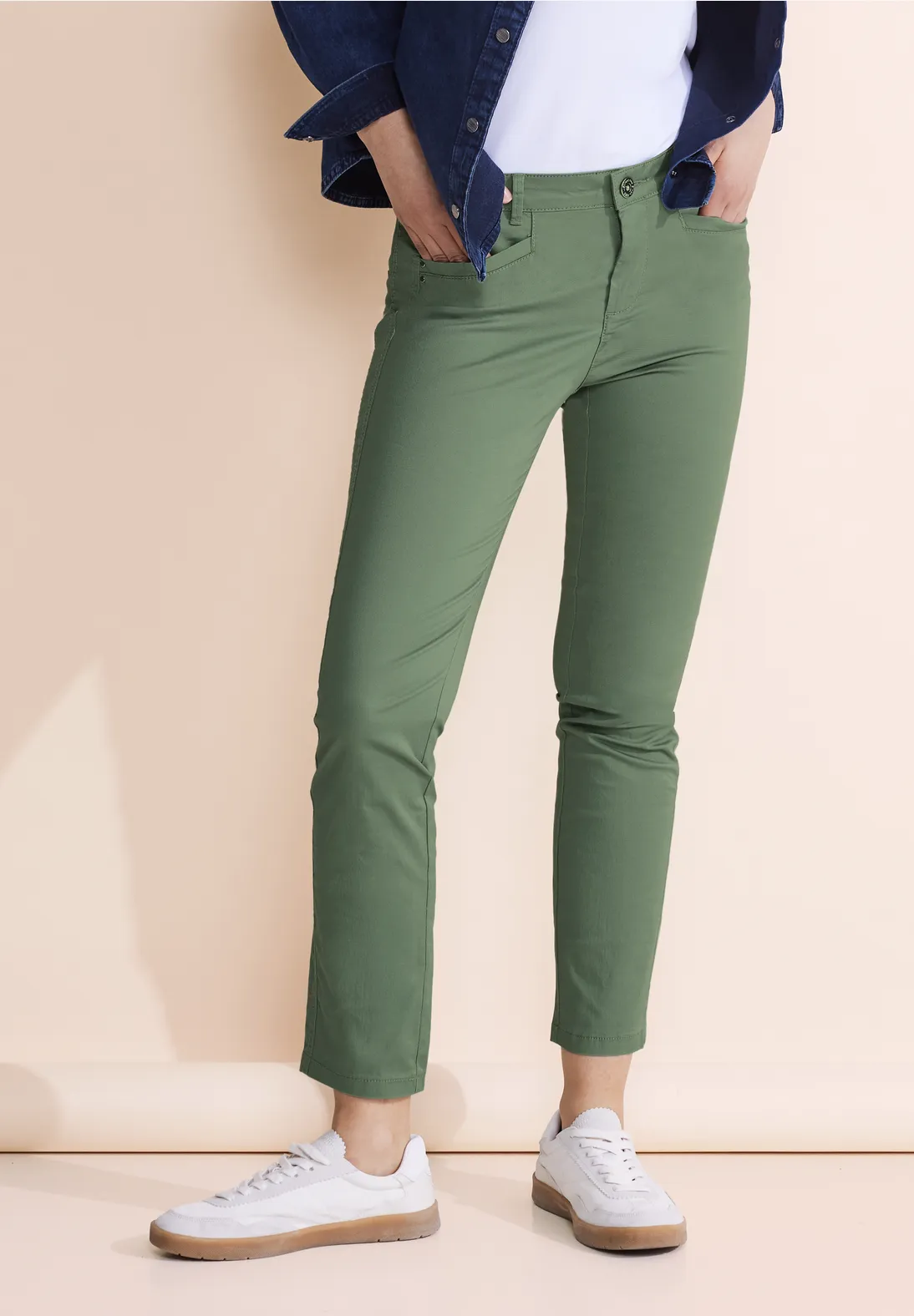 Street One Casual Fit Twill Hose - Style YULIUS