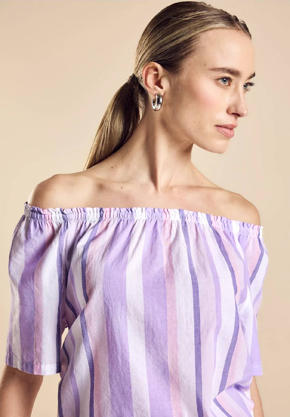 Street One Chambray Bluse mit Streifen