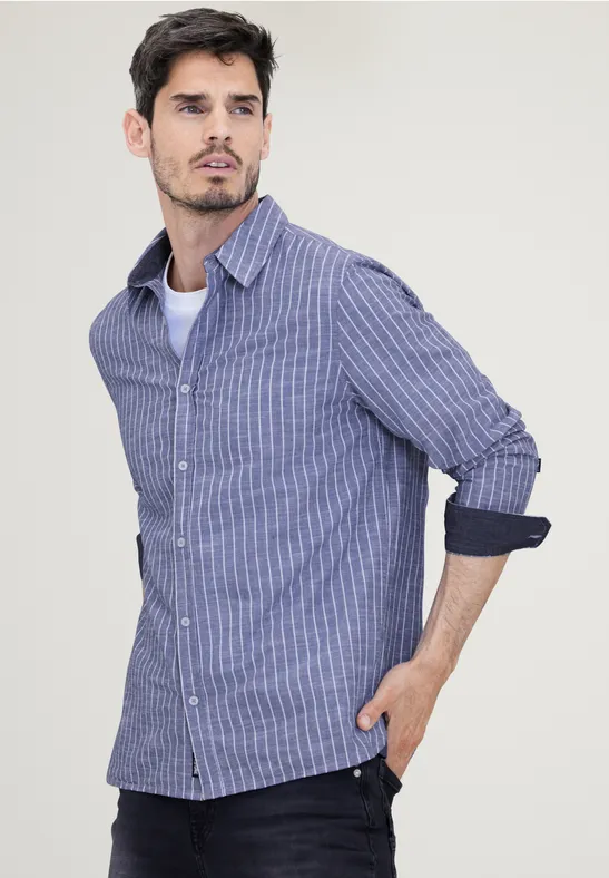 Street One Chambray Hemd Mit Streifen