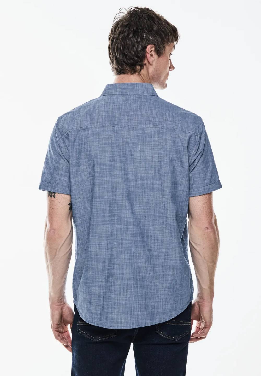Street One Chambray Kurzarmhemd