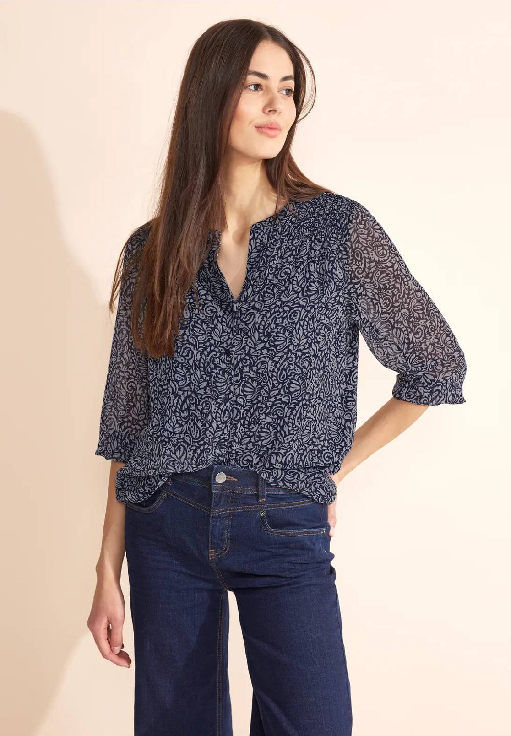 Street One Chiffon Printbluse