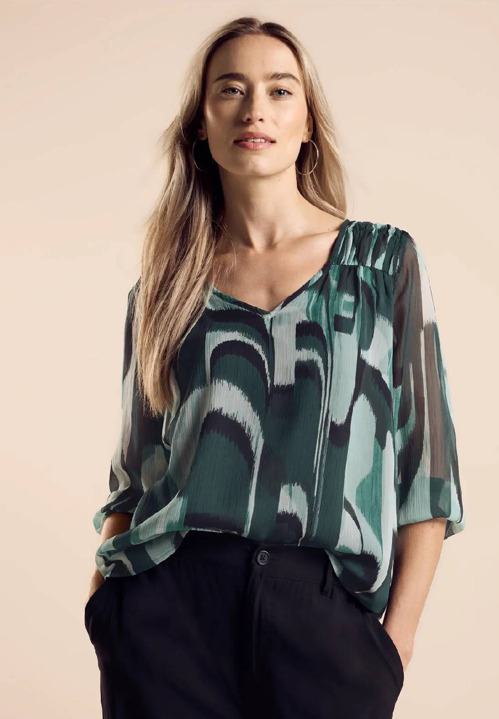 Street One Chiffon-Tunika mit Print