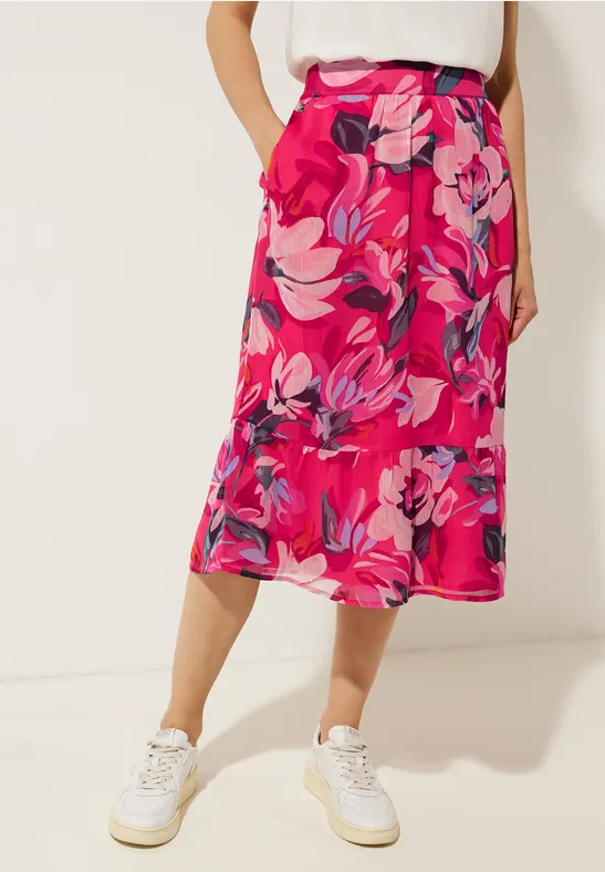 Street One Chiffon Volant Printrock