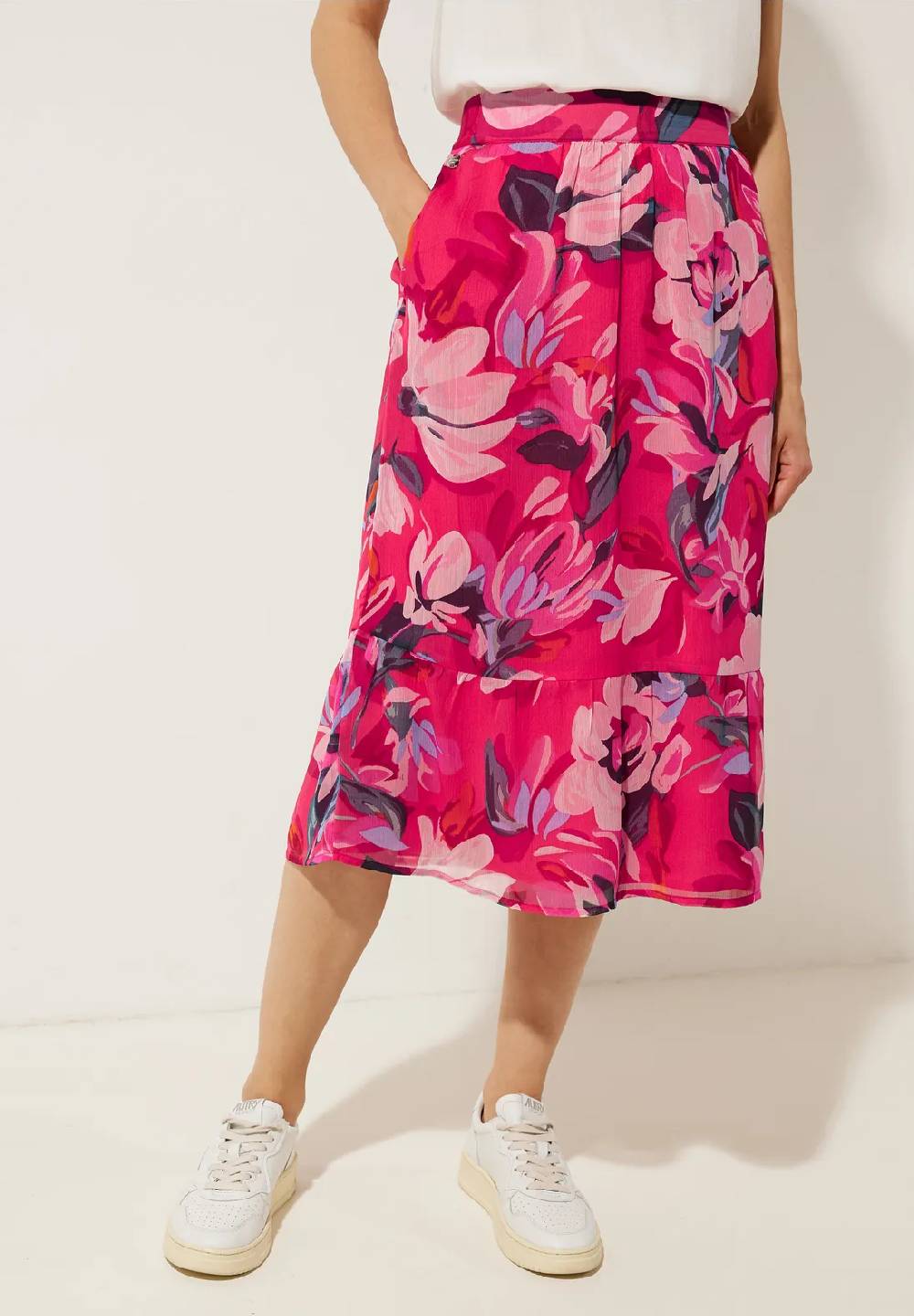 Street One Chiffon Volant Printrock
