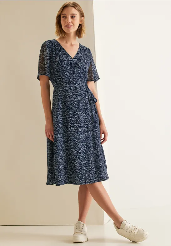 Street One Chiffonkleid In Wickeloptik