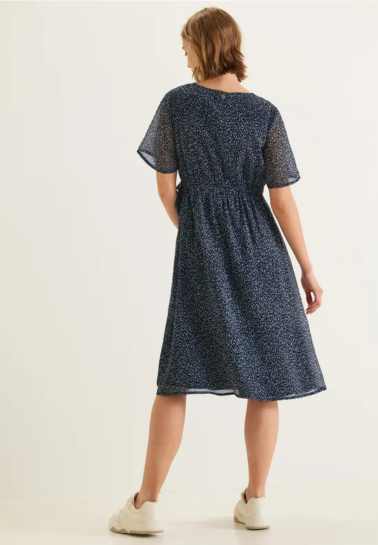 Street One Chiffonkleid In Wickeloptik